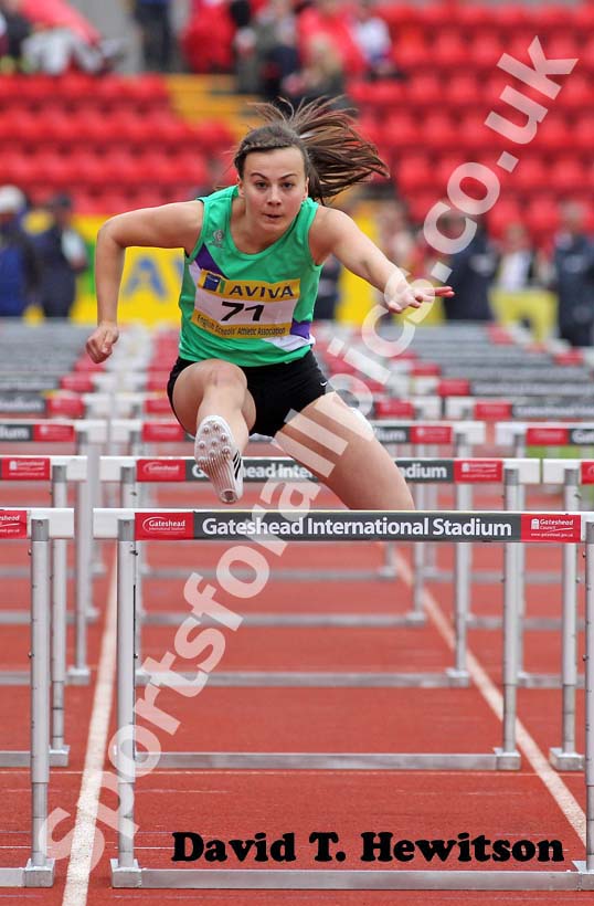 Kelly Clarke finished 4th in the Senior Girls 100 metres Hurdles.